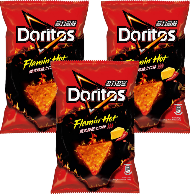 Doritos 多力多滋 美式辣起士口味玉米片, 102g, 3個