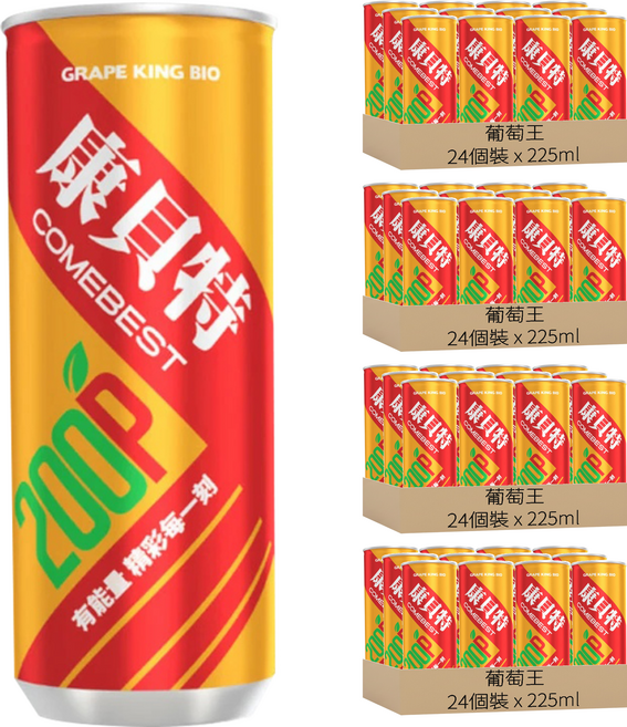 葡萄王 康貝特200P EX, 96個裝, 225ml