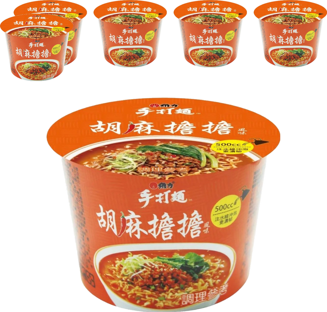 維力 手打麵 胡麻擔擔風味 110g, 6個