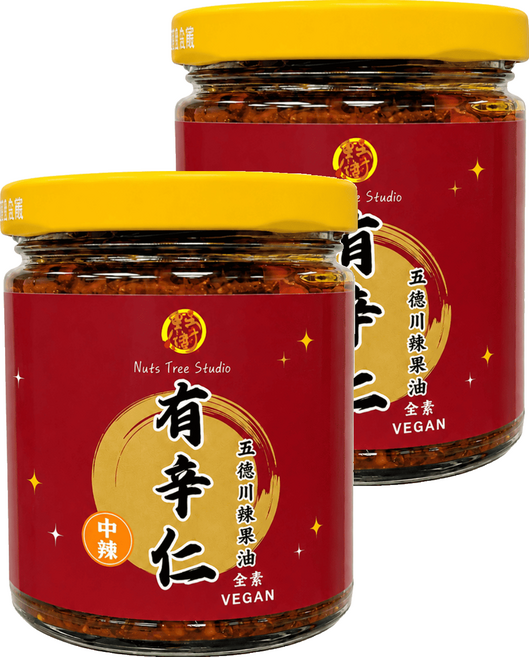 NUTS TREE 果子樹 五德川辣油果 中辣, 250g, 2個