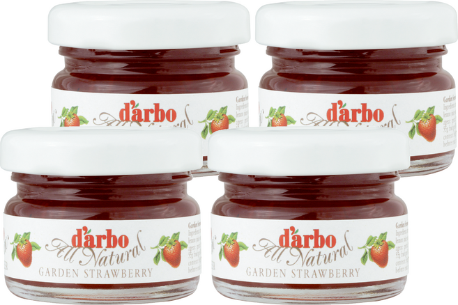 d'arbo 德寶 草莓果醬, 28g, 4個