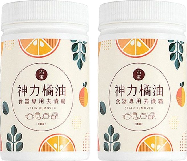 SOAPBERRY 古寶無患子 神力橘油食器專用去漬霸, 300g, 2個