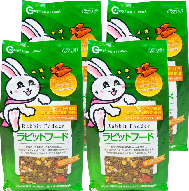 Canary 幼兔專用主食 r-f315, 2.5kg, 4入