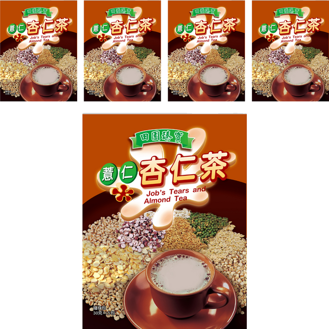田園臻寶 薏仁杏仁茶, 450g, 5袋