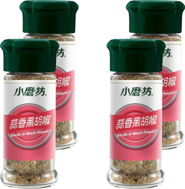 小磨坊 蒜香黑胡椒, 32g, 4個