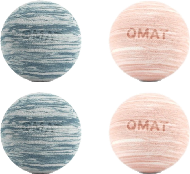 QMAT 台灣製 筋膜球2件組 6cm, 櫻花粉 + 冰川湖畔, 2套