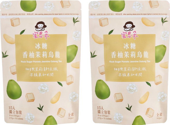 蜜思朵 冰糖香柚茉莉烏龍, 17g, 2套, 15個裝