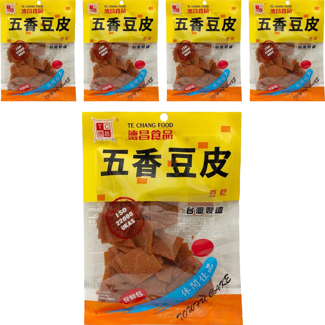 德昌 五香豆皮, 85g, 5包