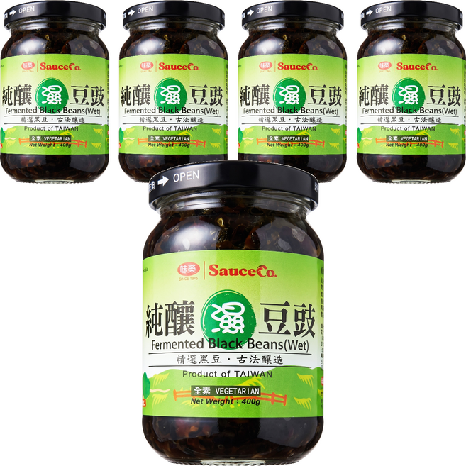 味榮 純釀濕豆豉, 400g, 5個