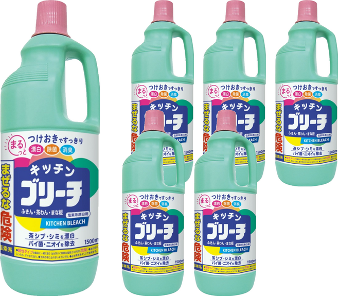 第一石鹼 廚房漂白劑, 6瓶, 1.5L