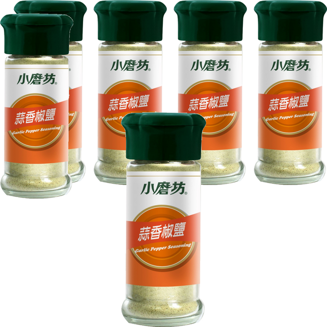 小磨坊 蒜香椒鹽, 35g, 6個