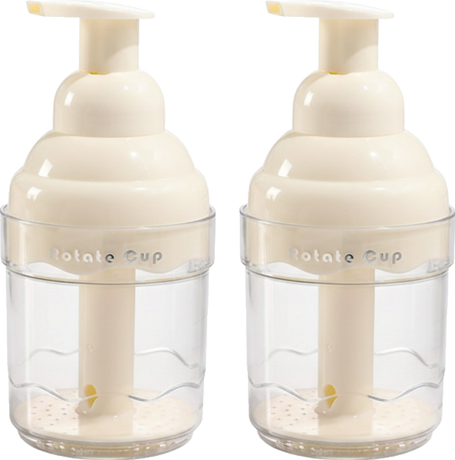 Lestar 多用途慕斯手動起泡瓶/起泡器 250ml, 2個, 白色
