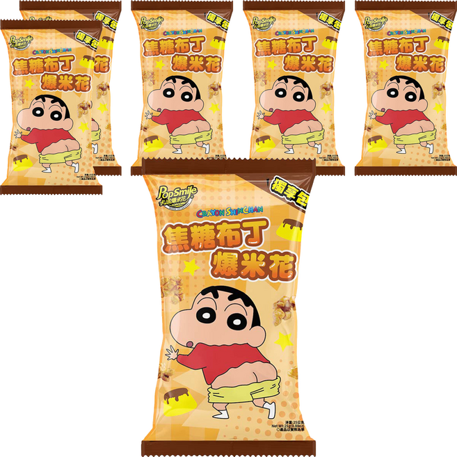 Pop-Smile 卡滋 焦糖布丁風味爆米花 獨享包, 25g, 6個