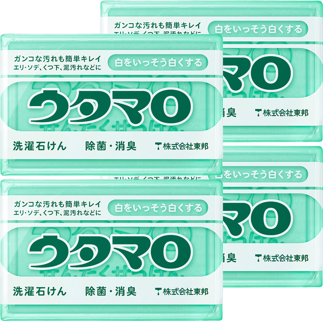 UTAMARO 東邦歌磨 衣物除菌消臭魔法家事皂, 133g, 4個