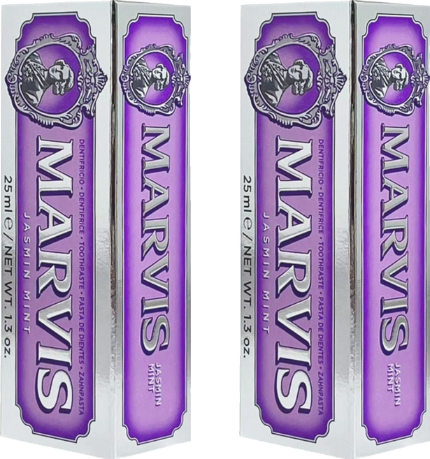 MARVIS 台灣公司貨 義大利精品牙膏 茉莉薄荷, 2個, 25ml