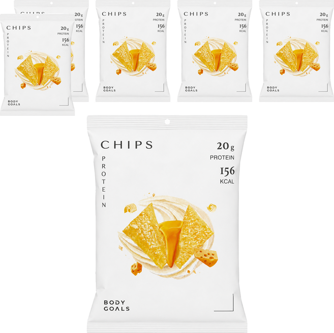 BODY GOALS 濃郁香酥高蛋白脆片 奶香起司, 35g, 6個