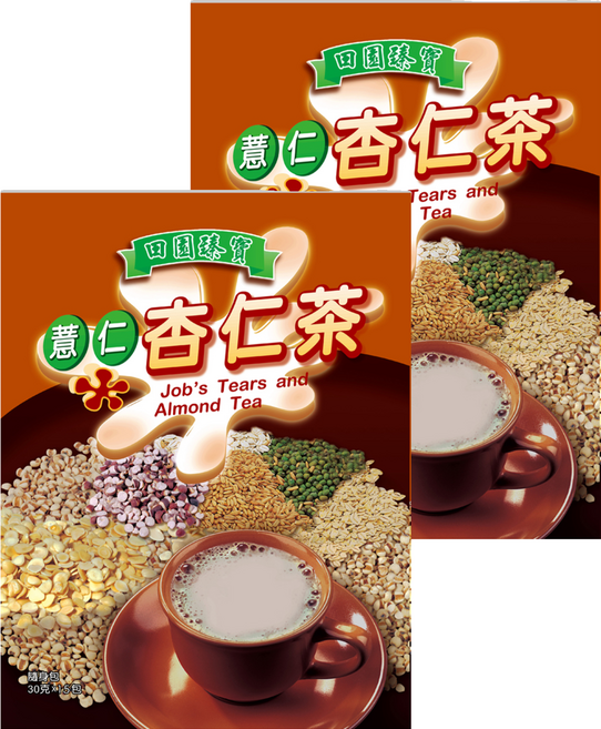 田園臻寶 薏仁杏仁茶, 450g, 2袋