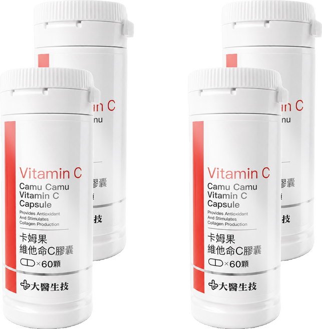 大醫生技 卡姆果維他命C膠囊, 4個, 60顆