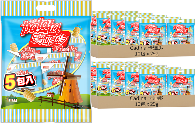 Cadina 卡迪那 寶卡卡 原味 量販袋, 145g, 20袋