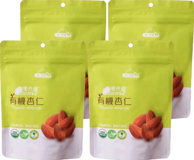 統一生機 Osome 果然優 有機杏仁, 150g, 4包