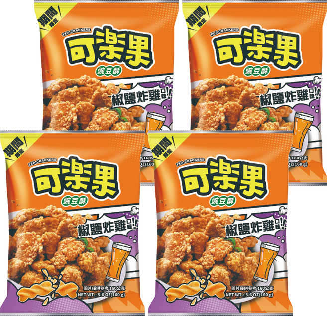 可樂果 椒鹽炸雞, 160g, 4包