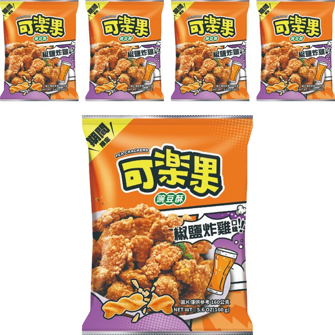 可樂果 椒鹽炸雞, 160g, 5包