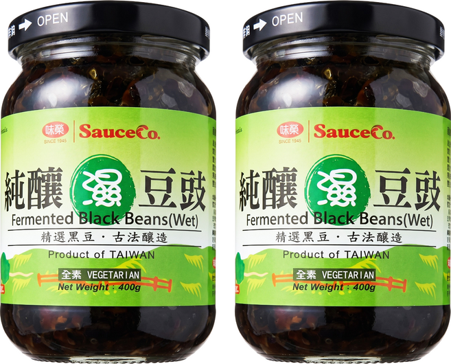 味榮 純釀濕豆豉, 400g, 2個