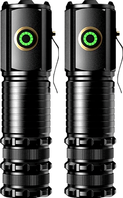 戶外防水LED手電筒 BL-650X-C, 黑色, 2個