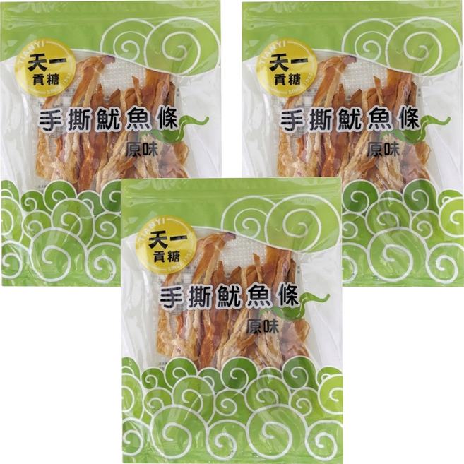 Kinmen tianyi candy 天一貢糖 原味手撕魷魚絲, 200g, 3個
