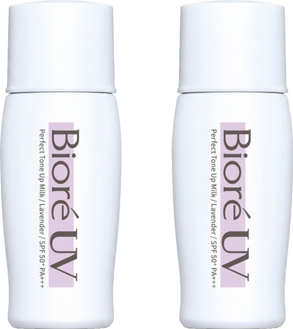 Biore 蜜妮 高防曬無瑕潤色隔離乳 SPF50+ PA+++ 光透紫色, 2件, 30ml