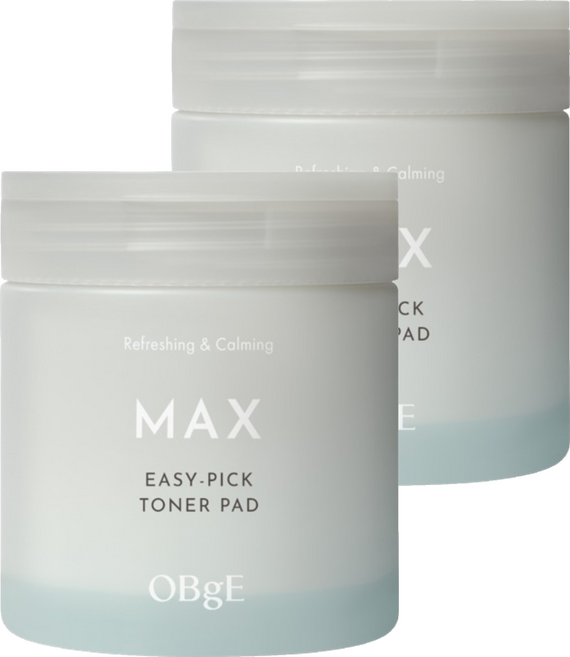OBgE 台灣公司貨 舒緩 MAX 抽取式爽膚棉片, 2個, 60片