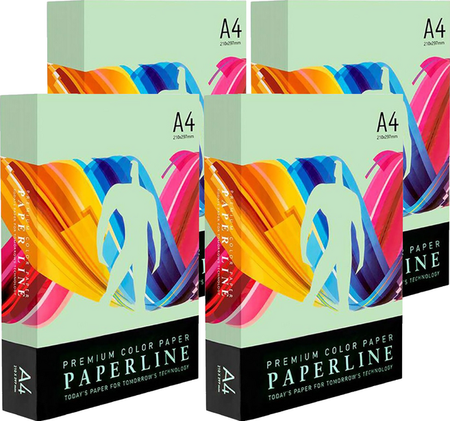 PAPERLINE 彩色影印紙 PL190 淺綠色 80磅, A4, 2000張