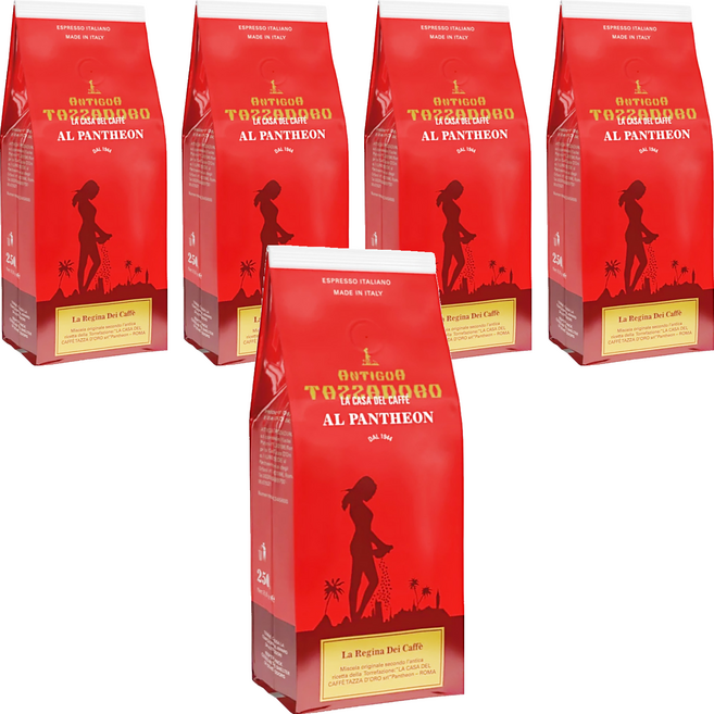 TAZZADORO 金杯咖啡 女王咖啡粉, 咖啡粉, 250g, 5包