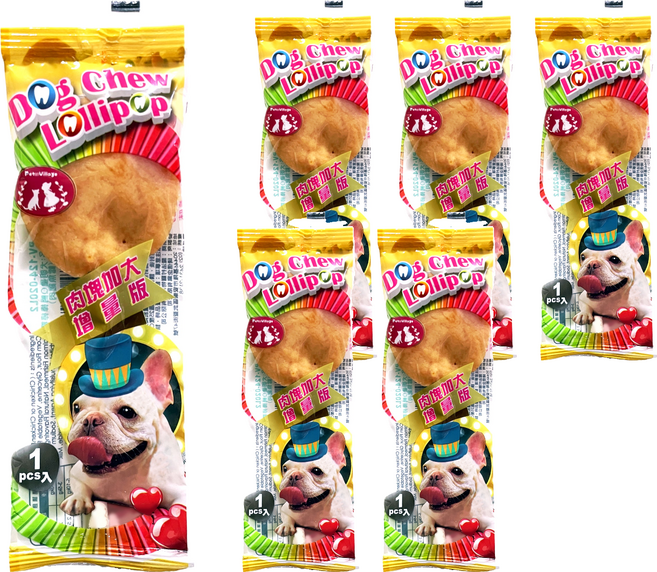 Pet Village 魔法村 犬明星高齡犬專用Q嚼棒棒糖, 鱈魚雞肉, 30g, 6個