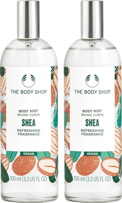 THE BODY SHOP 美體小舖 台灣公司貨 乳油木果修護身體芳香菁露, 2個, 100ml