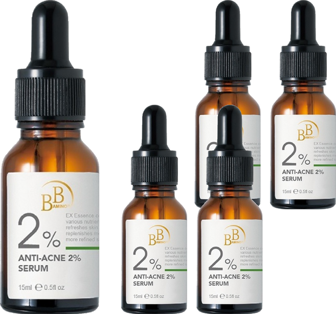 BB AMINO 科研 2%無酸抗荳調理精華, 5個, 15ml