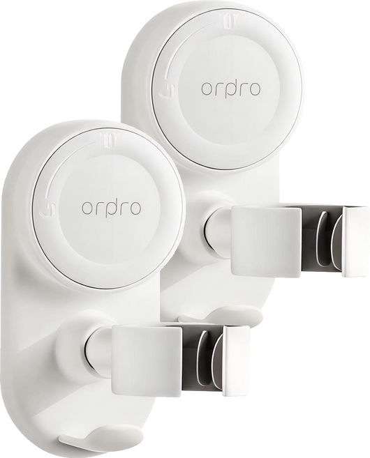 ordpro 吸盤吹風機收納架, 月牙白, 2個