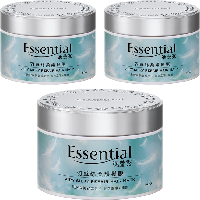 Essential 逸萱秀 羽感絲柔護髮膜, 180g, 3個