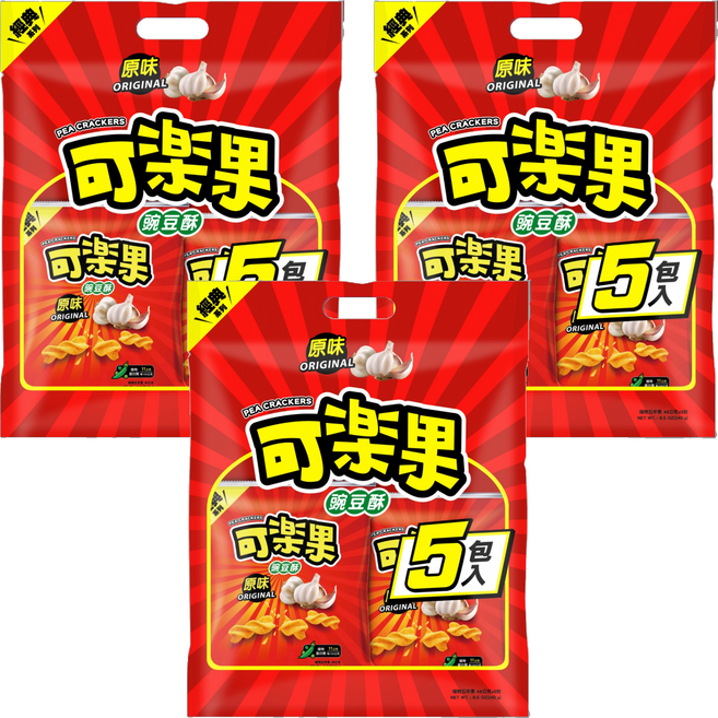 可樂果 原味 量販 5包, 240g, 3袋