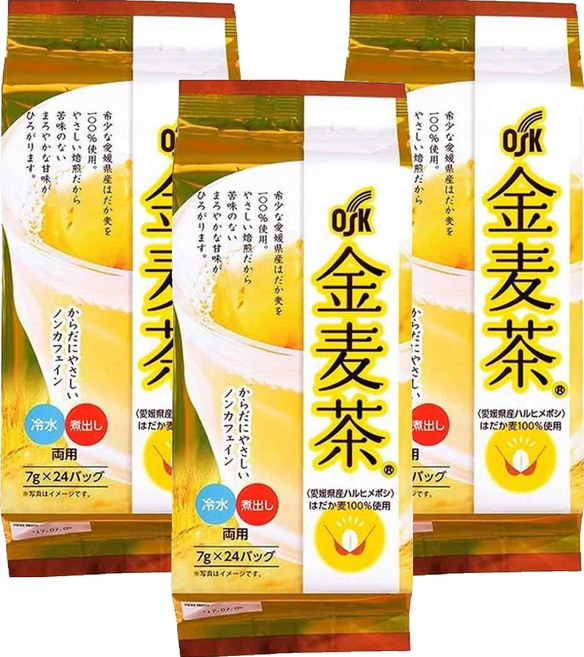 OSK 小谷穀粉 金麥茶, 7g, 3套, 24個裝
