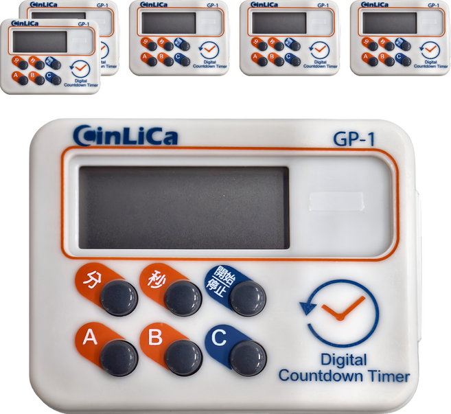 CinLiCa 大音量正倒數計時器 GP1 68 x 53 x 233.3mm 37g, 白色, 6個