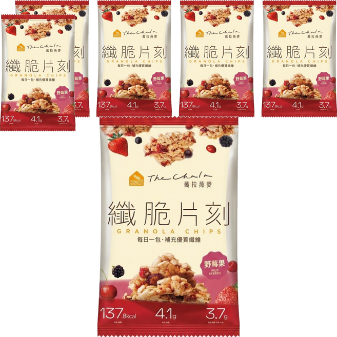 The Chala 蕎拉燕麥 纖脆片刻 野莓果, 30g, 6包