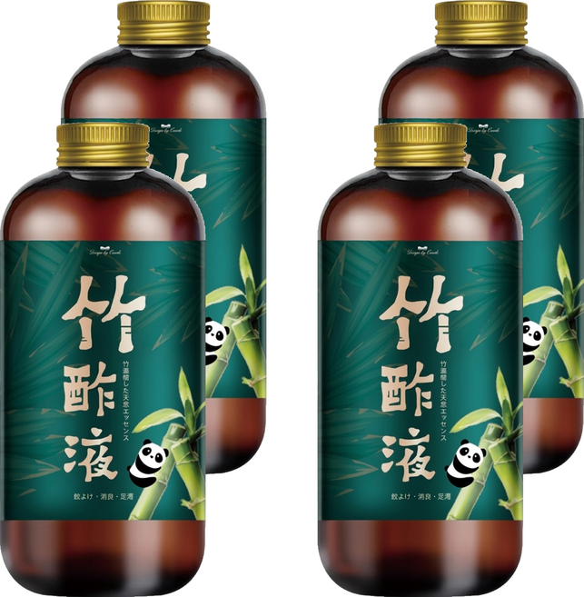 QUNDO 康朵 竹醋液, 4個, 500ml