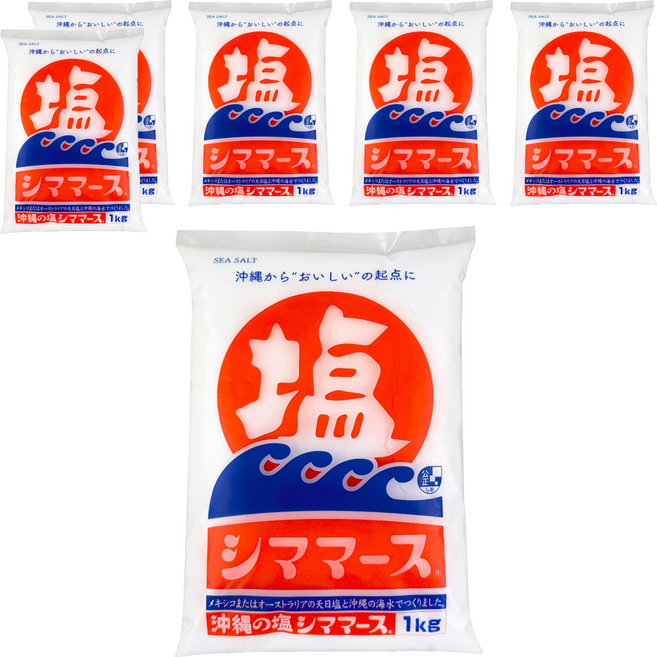Aoiumi 青海 沖繩島鹽, 1kg, 6個
