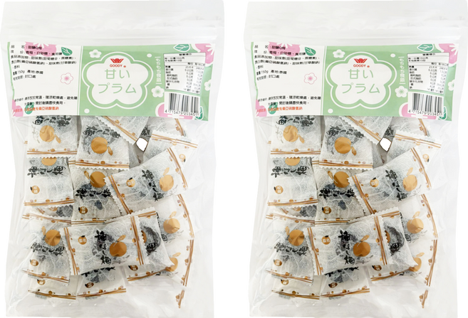 泰國 GOODY 甜釀Q梅, 2個, 150g
