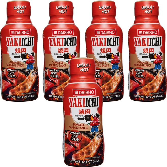 DAISHO 大逸昌 YAKIICHI燒肉一番 辣味烤肉醬, 240g, 5個