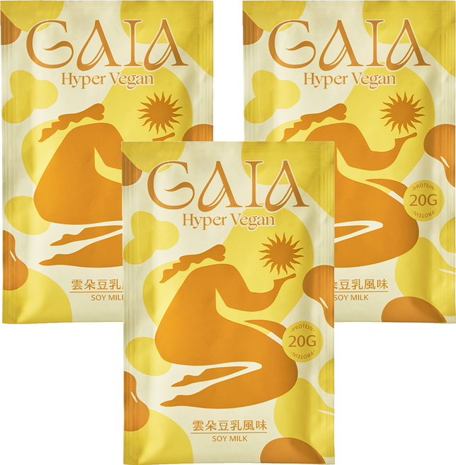 MARS 戰神 GAIA 超級植物蛋白 雲朵豆乳風味, 30g, 3個