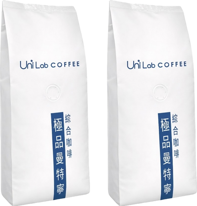Uni Lab COFFEE 極品曼特寧咖啡豆, 450g, 2個, 全豆咖啡(未研磨)