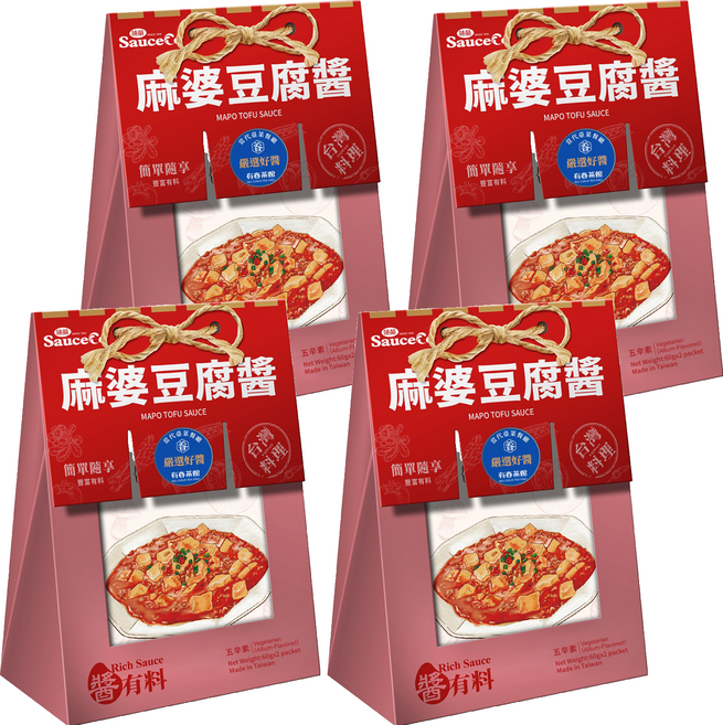 味榮 麻婆豆腐醬, 120g, 4個