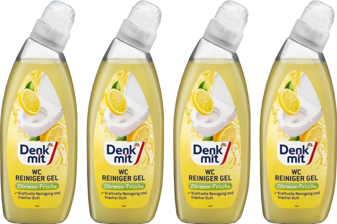dm Denk mit 馬桶去污清潔劑 檸檬, 4個, 750ml